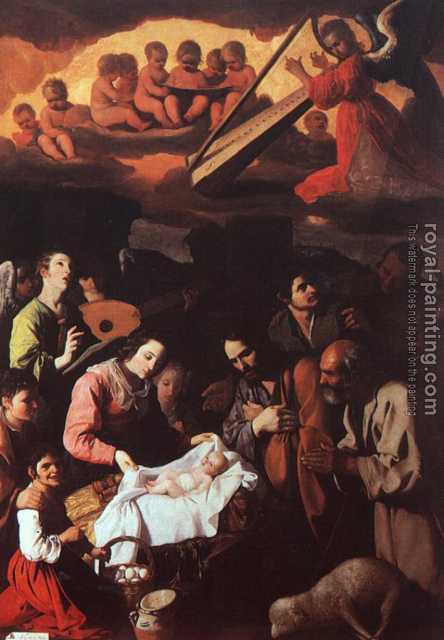Francisco De Zurbaran : The Adoration of the Shepherds